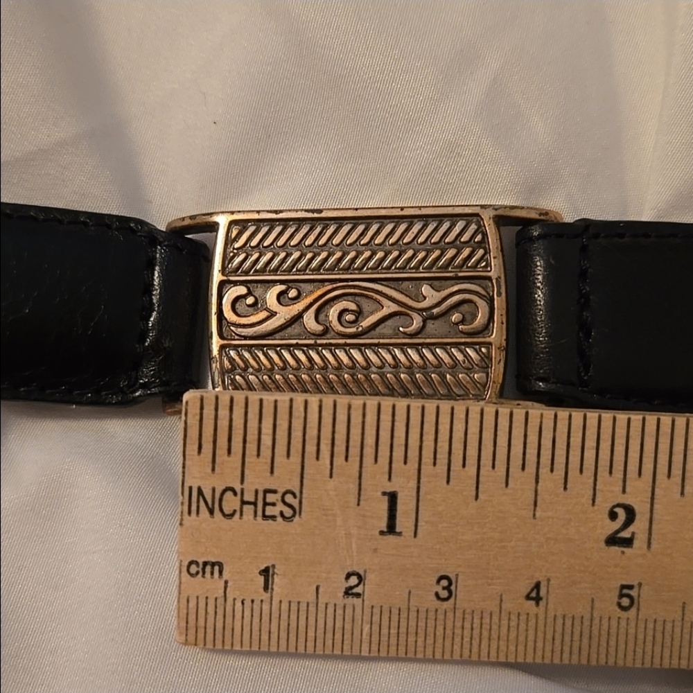 Fossil Leather Belt Vintage 1997 - Picture 9 of 16